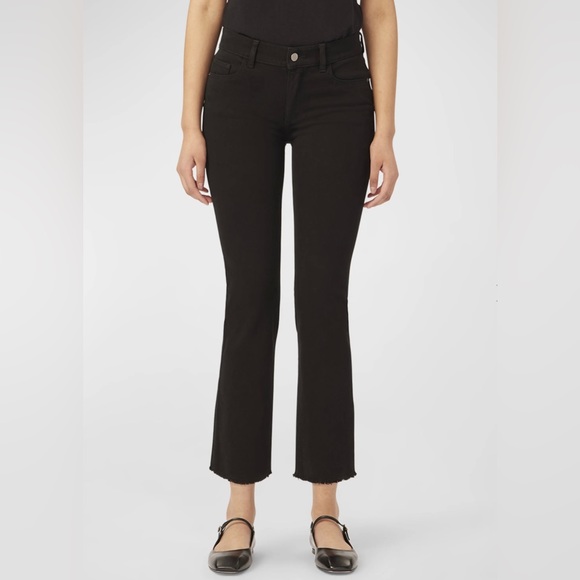 Mara Straight Mid Rise Instasculpt 31 Jeans Black - DL1961 main image 1